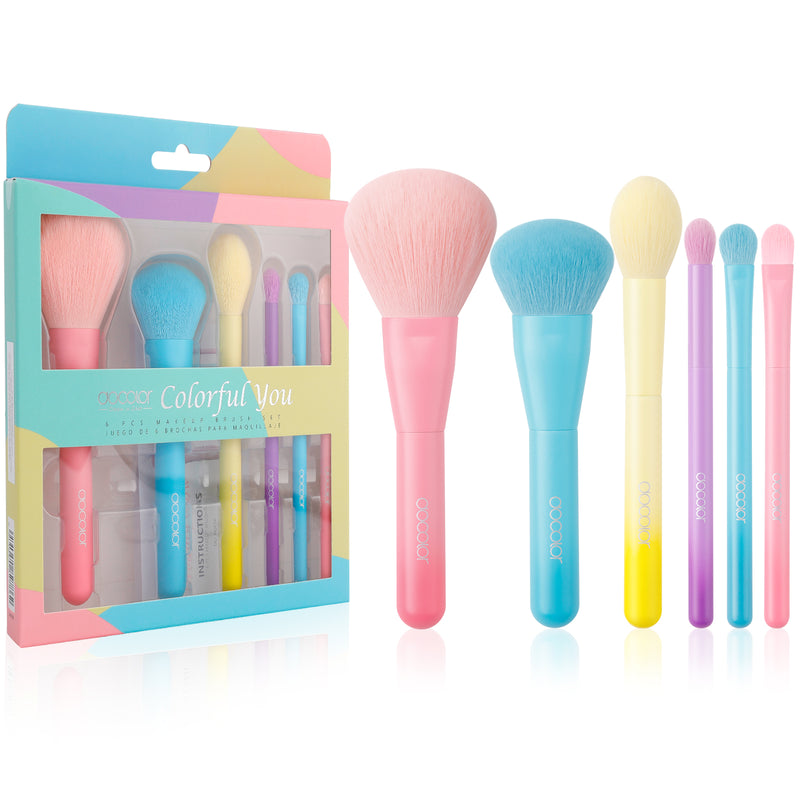 Docolor Colorful On-The-Go Mini Brush Set