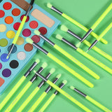 Docolor Neon Green Makeup Brush Set 15pcs - 6 in bundle