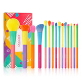 Dream of Color - 15 Pieces Colourful Makeup Brush Set