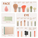 Morandi 17pc Makeup Brush Set