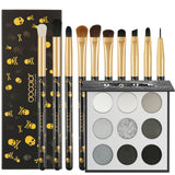 Goth - Skull Eye makeup brushes set 10 Pieces