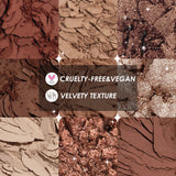 Docolor Brown 9 Color Gemstone Eyeshadow Palette-AURELIA