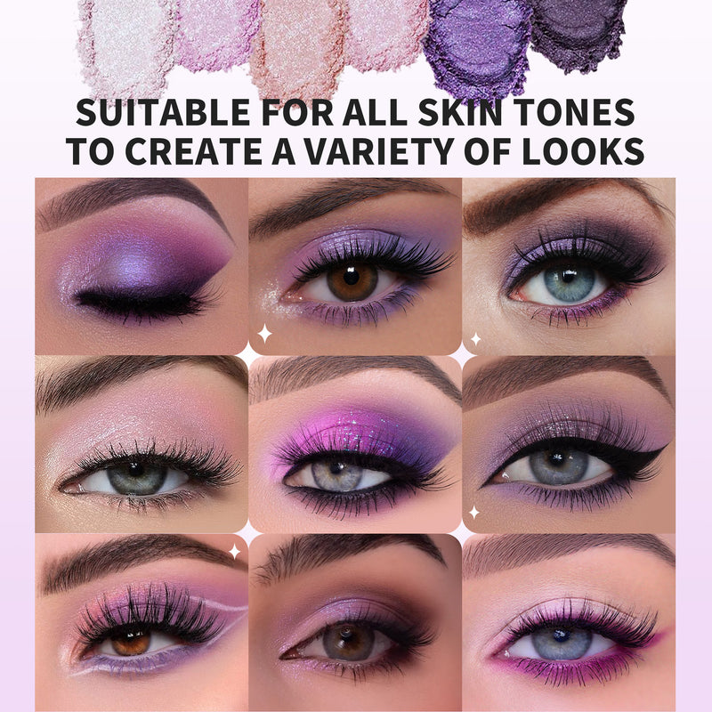 Royal Amethyst 9-Color Gemstone Eyeshadow Palette（VOID）