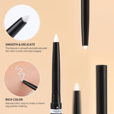 Docolor Black/White Eyeliner Gel Pen, Multifunctional Two in One