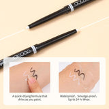 Docolor Black/White Eyeliner Gel Pen, Multifunctional Two in One