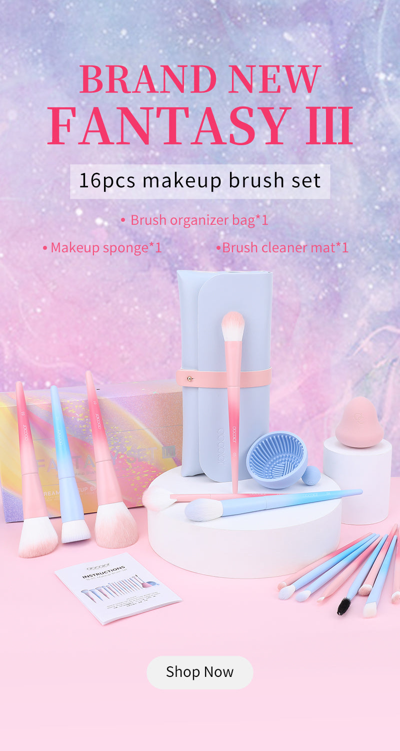 Fantasy III 16pcs makeup brush set,unique makeup brushes, magical magic wands, create your own beautiful fairy tales!