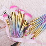 Docolor makeup brushes Fantasy 16 piece Makeup Brush Set best makeup brushes cruelty-free synthetic hair makeup brushes professional makeup brushes Docolor brushes gardient brush handle Instagram makeup brush natural makeup looks euphoria makeup beautiful