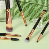 6 Pieces Double-Ended Eye Brush Set DOCOLOR OFFICIAL