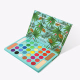 Docolor Eyeshadow palette Tropical 34 Color Eye Shadow Palette colorful eyeshadow glitter eyeshadow best eyeshadow palette Instagram eyeshadow euphoria makeup