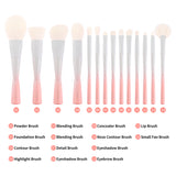 Docolor Cosmetics - Makeup brushes - Small Waist 14pc Makeup Brush Set - synthetic hair natural makeup looks professional makeup eye makeup 2022 New