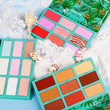 docolor cosmetics docolor tropical palettes collection contour pink blush coco contour colourful palettes