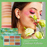 (Only ship to EU&US&UK)Tropical 9 Color Contour Palette