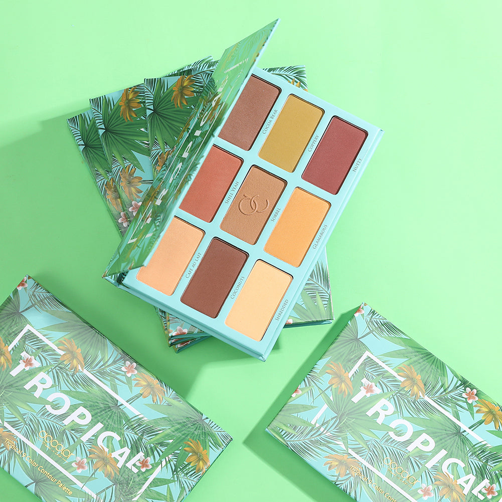 (Only ship to EU&US)Tropical 9 Color Contour Palette