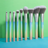 AURORA 9 Pieces Makeup Brush Set with Bag DOCOLOR OFFICIAL