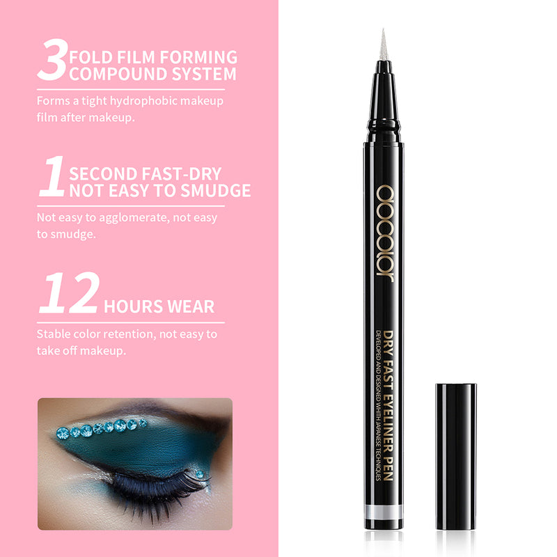 Docolor Dry-Fast Smooth Liquid Eyeliner Pen-Silver