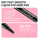 Docolor Dry-Fast Smooth Liquid Eyeliner Pen-Silver