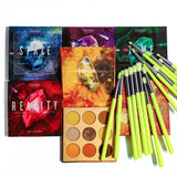 EASTER PACAKGE 1 - Gemstone Collection Infinity Eyeshadow Palettes plus Neon eye brush set-DOCOLOR OFFICIAL
