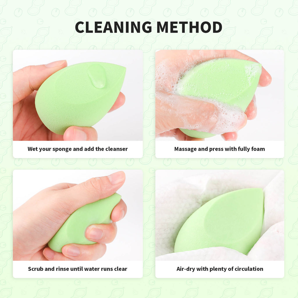 Pea Pod 3pc Makeup Sponge Set – DOCOLOR OFFICIAL