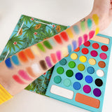 Docolor Eyeshadow palette Tropical 34 Color Eye Shadow Palette colorful eyeshadow glitter eyeshadow best eyeshadow palette Instagram eyeshadow euphoria makeup