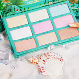 Tropical 9 Color Highlighter Palette