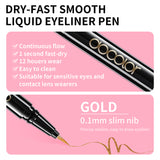 Docolor Dry-Fast Smooth Liquid Eyeliner Pen-Gold