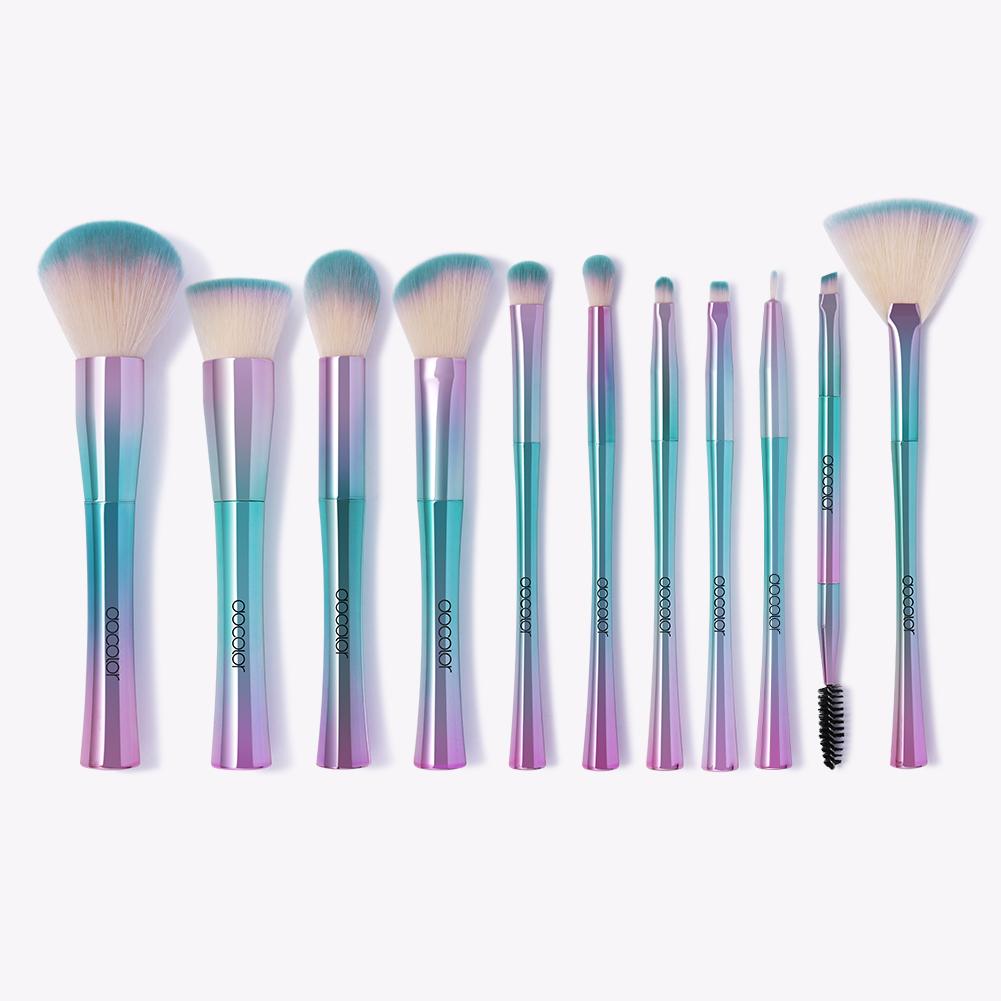 Fantasy II - 11 Piece Synthetic Brush Set - Docolor Popular Makeup Brushes