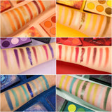 Docolor Cosmetics - Eyeshadow palettes - Gemstone collection 54 colors shadow palettes - colorful palette glitter eyeshadow strongly recommended by professional makeup artists