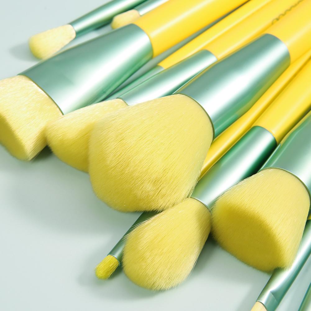 Lemon-13-Piece Makeup Brush Set DOCOLOR OFFICIAL