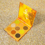 Docolor Eyeshadow palettes Gemstone Gemstone Collection 9 Colors Shadow Palette(MIND)YELLOW series colorful palette glitter eyeshadow best eyeshadow palette popular eyeshadow brand best seller euphoria makeup