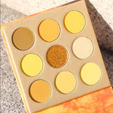 Docolor Eyeshadow palettes Gemstone Gemstone Collection 9 Colors Shadow Palette(MIND)YELLOW series colorful palette glitter eyeshadow best eyeshadow palette popular eyeshadow brand best seller euphoria makeup