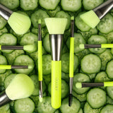 (ONLY ship to USA )Neon Green - 10 Pieces Syenthetic Brush Set DOCOLOR OFFICIAL