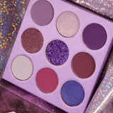 Docolor Cosmetics - Eyeshadow palettes - Gemstone Collection 9 Colors Shadow Palette(POWER)PURPLE series - colorful palette glitter eyeshadow best eyeshadow palette popular eyeshadow brand best seller