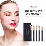 Rose Gold 10 piece Eye Makeup Brush Set DOCOLOR OFFICIAL