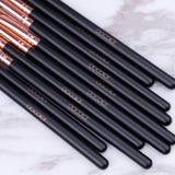 Rose Gold 10 piece Eye Makeup Brush Set DOCOLOR OFFICIAL