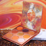 Docolor Cosmetics - Eyeshadow palettes - Gemstone Collection 9 Colors Shadow Palette(SOUL)ORANGE series - colorful palette glitter eyeshadow best eyeshadow palette popular eyeshadow brand best seller