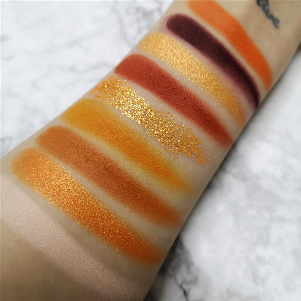 Docolor Cosmetics - Eyeshadow palettes - Gemstone Collection 9 Colors Shadow Palette(SOUL)ORANGE series - colorful palette glitter eyeshadow best eyeshadow palette popular eyeshadow brand best seller