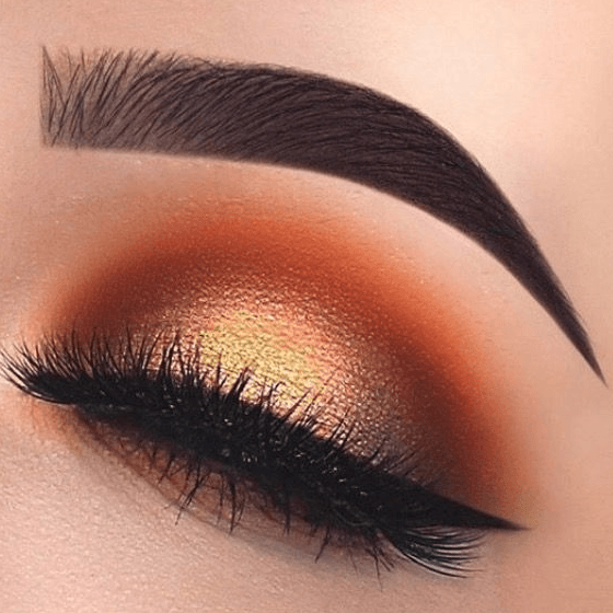 Orange sparkle eyeshadow deals