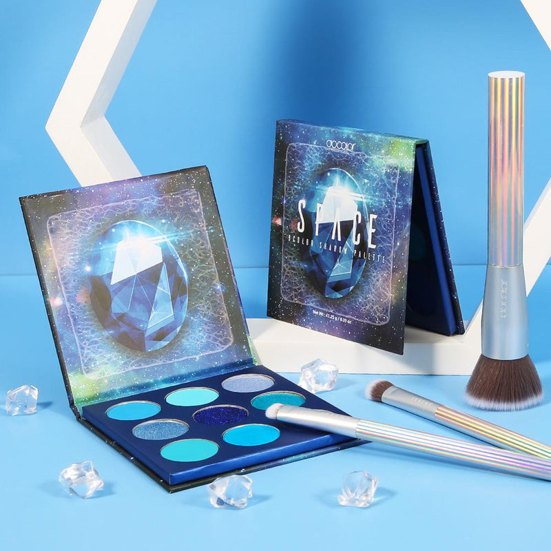 Docolor Cosmetics - Eyeshadow palettes - Gemstone Collection 9 Colors Shadow Palette(SPACE)BLUE series - colorful palette glitter eyeshadow best eyeshadow palette popular eyeshadow brand best seller