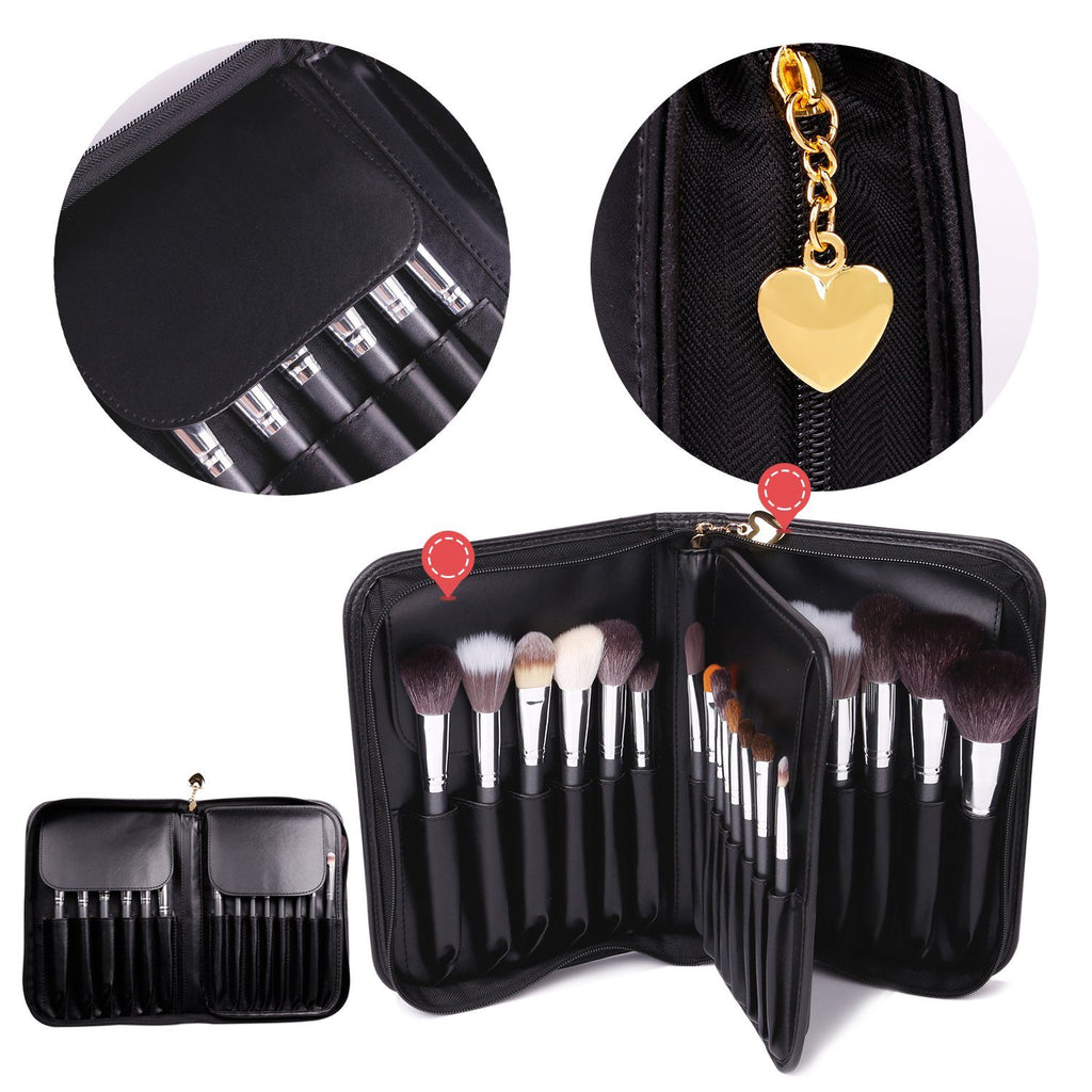 Docolor makeup brushes 8 Pieces Sparkle Brush Set With Holder