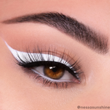 white eyeliner look