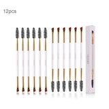 Docolor Single eye brow Brush - Dozen(12pcs)