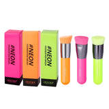 Neon Foundation / Kabuki Makeup Brush (3PCS)